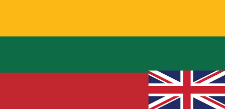 Lithuanian English flags