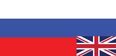 Russian English flags