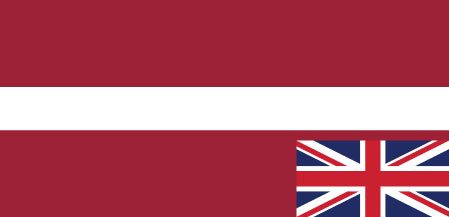 Latvian English flags 